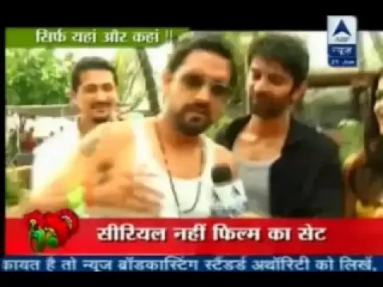 [SBS] 21st June 2012 Barun Sobti on the Sets of Main aur Mr. Right