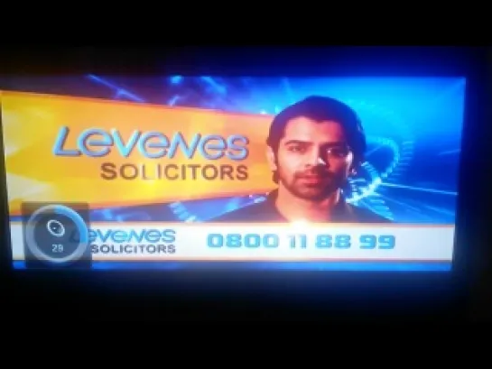 Barun Sobti in Levenes Solicitors advert, aired in UK