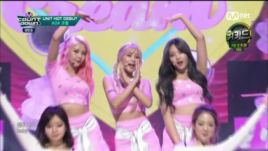 160218 AOA CREAM - I'm Jelly BABY @ M! Countdown