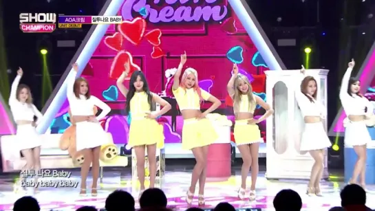 160217 AOA CREAM - Im Jelly BABY @ Show Champion