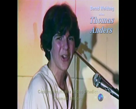 Thomas Anders - The first casting in record studio Hansa, 1979 /MTW