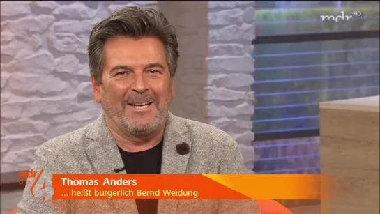 MDR um 4, Gäste zum Kaffee: Sänger Thomas Anders, 07.11.2018, MTW