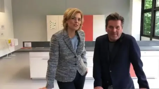 Julia Klöckner und Thomas Anders Albert-Schweizer-Realschule in Koblenz