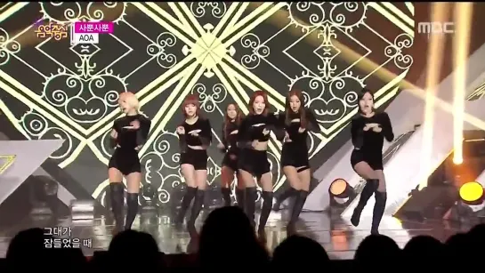 141129 AOA - Like a Cat @ Music Core