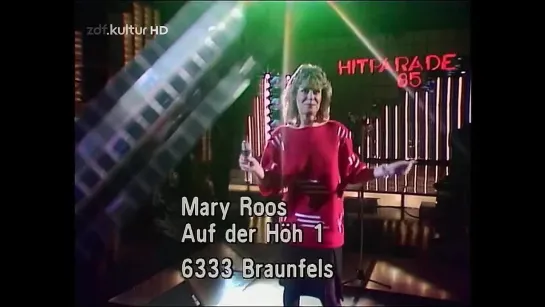 Mary Roos - Keine Träne tut mir leid (ZDF. Hitparade, 18.09.1985) MTW