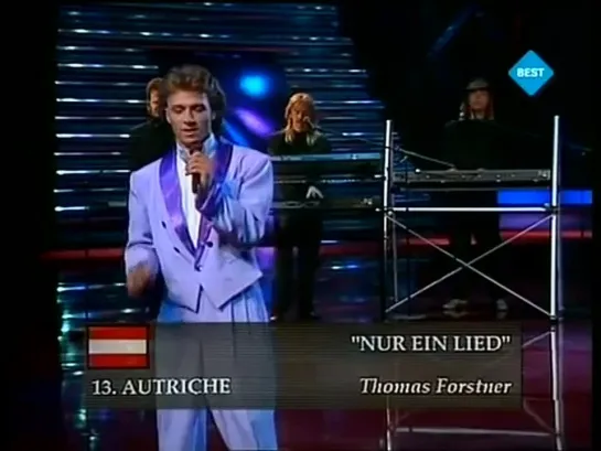 Thomas Forstner - Nur ein Lied (Best TV, Eurovision Song Contest, Lausanne, 06.05.1989) MTW