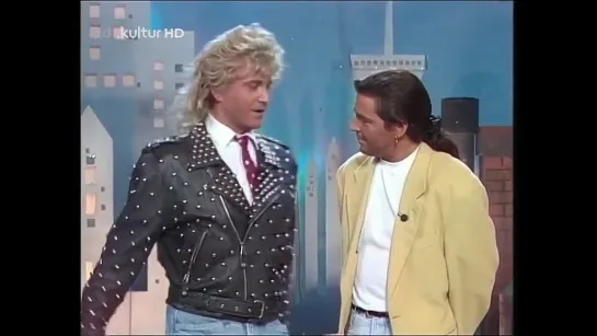 Dieter Bohlen parody + Thomas Anders - Can't Give You Anything (But My Love) (ZDF, Die Jörg Knör Show, 31.10.1991) MTW