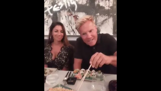 Dieter Bohlen и суши (Instagram 12 07 18)