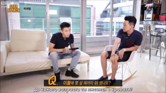 [RUS SUB] Glance TV Star Attack: Special Reporter Gray interviews Jay Park (01.09.2014)