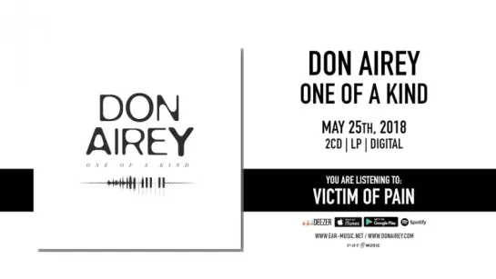 Don Airey Victim Of Pain Official Song Stream - New album One Of A Kind out May