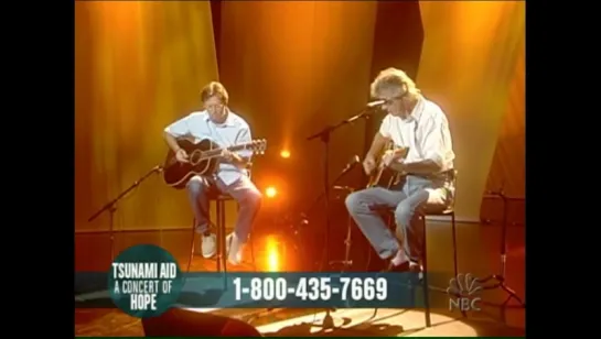 Roger Waters & Eric Clapton - Wish You Were Here (Live at Tsunami Aid: A Concert of Hope 15.01.2005 NBC)