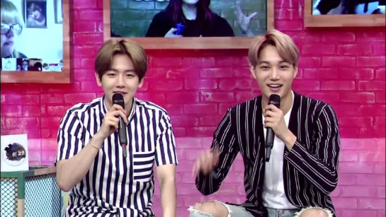 [VIDEO] 150623 Kai & Baekhyun @  ASC Behind Clip #3 :Growl Fanchant Rehearsal