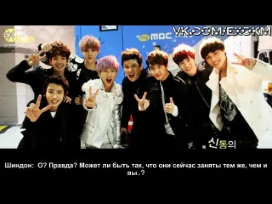 [VIDEO] 121231 EXO-K & Baro (B1A4) @ SimSimTaPa Radio | RUS SUB