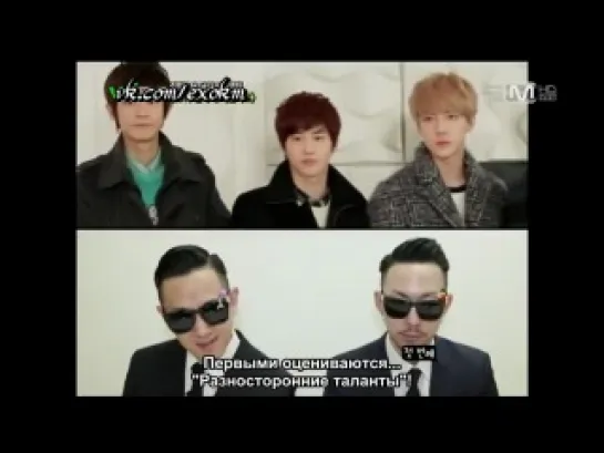 [VIDEO] 130116 EXO-K @ Mnet Wide News | RUS SUB