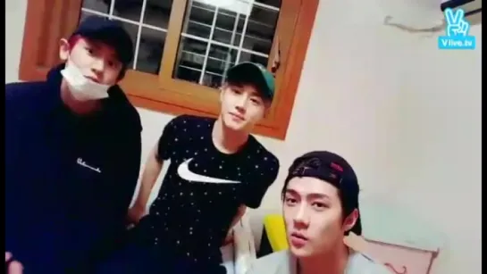 [VIDEO] 160521-22 EXO 🎉 + 제목 없음 @ V App