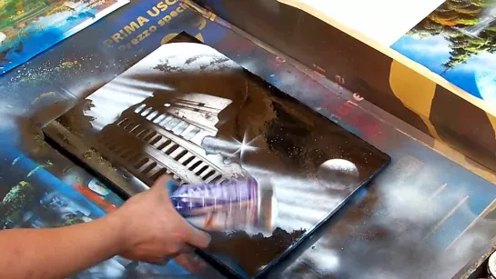 Spray Paint Art (Spraypainting) - искусство создания картин при помощи баллончиков с аэрозольными красками.