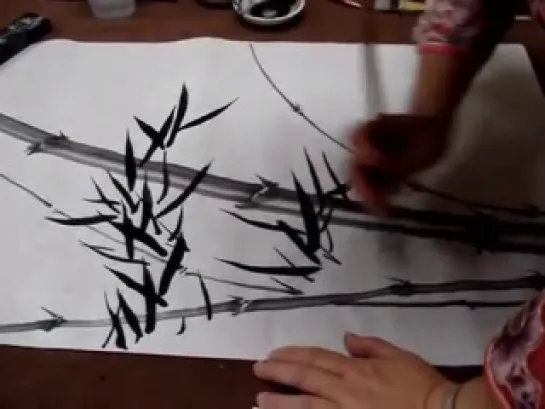 Chinese Painting Bamboo for Beginners--Windy Bamboo