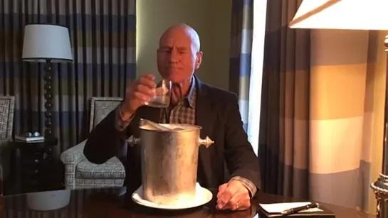 Patrick Stewart Ice Bucket Challenge