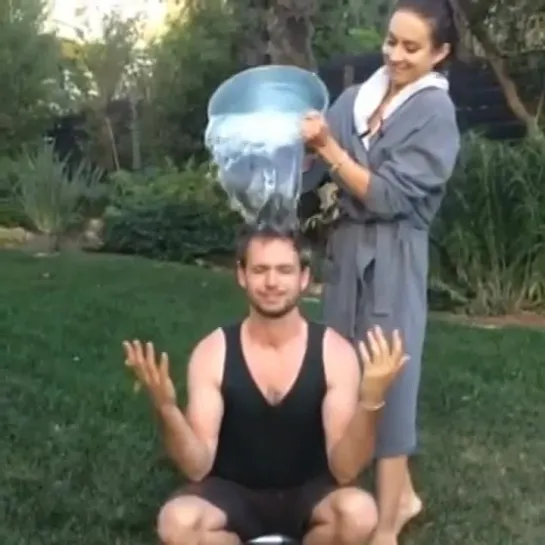 Patrick J Adams ASL Ice Bucket Challenge 2014