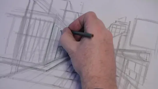 Learn How to Draw a City in One Point Perspective Part 1 of 5