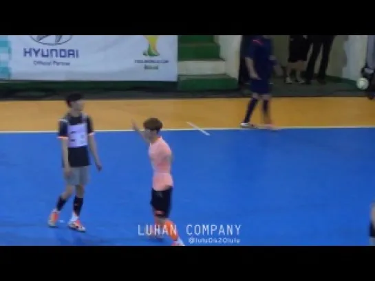 [FANCAM] 140526 Luhan @ MBC Idol Sports Championship Futsal