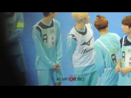 [FANCAM] 140113 Xiumin & Luhan @ MBC Idol Sports Chamnpionship [8]