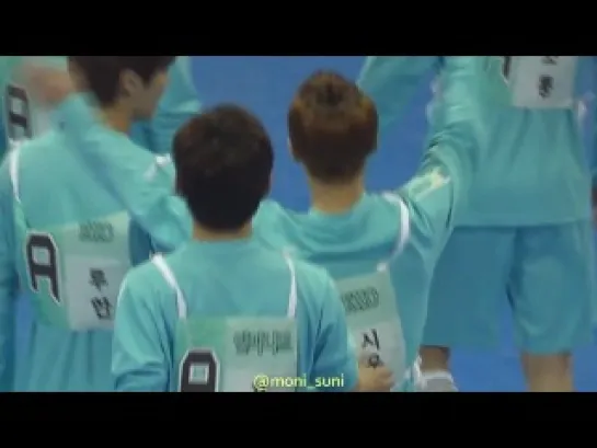 [FANCAM] 140113 Xiumin & Luhan @ MBC Idol Sports Chamnpionship [4]