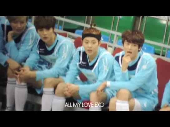 [FANCAM] 140113 Xiumin & Luhan @ MBC Idol Sports Chamnpionship [3]