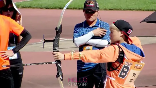 [FANCAM] 130903 Kai @ MBC Idol Star Athletics Championship 2013