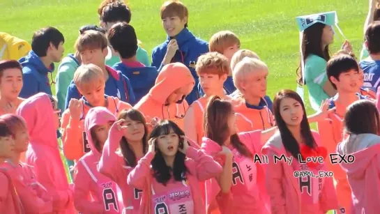 [FANCAM] 130903 EXO @ MBC Idol Star Athletics Championship 2013