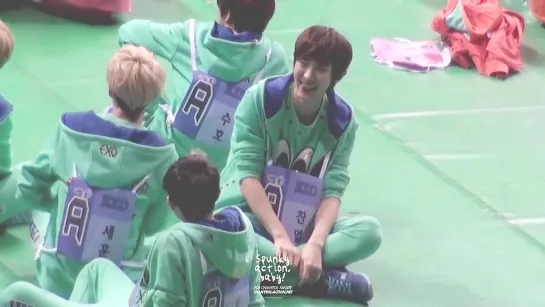 [FANCAM] 130128 EXO (Chanyeol Focus) @ MBC Idol Star Athletics Championships