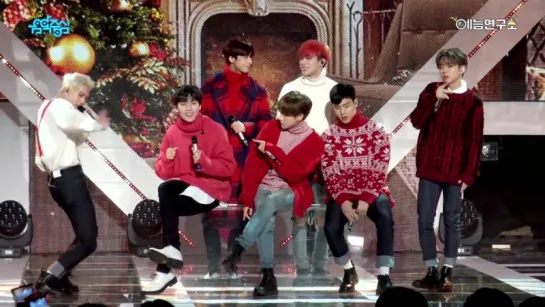 [VK][23.12.17] MONSTA X - Lonely Christmas @MBC Music Core (FANCAM)