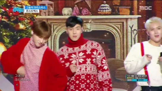 [VK][23.12.17] MONSTA X - Lonely Christmas @MBC Music Core