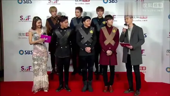 [VK] [27.12.2015] Monsta X на красной дорожке @  SBS Awards Festival