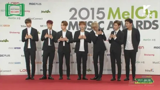 [VK] [07.11.2015] MONSTA X на красной дорожке @ MelOn Music Awards 2015