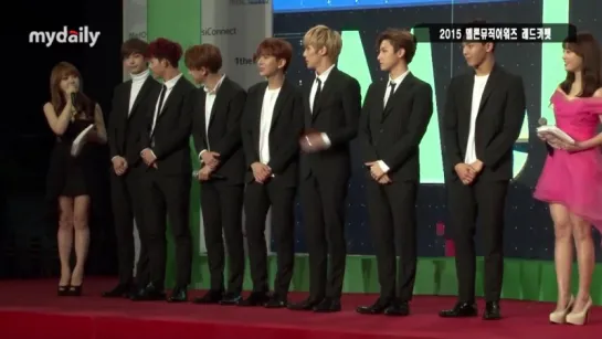 [VK] [07.11.2015] Monsta X на красной дорожке @ MelOn Music Awards 2015