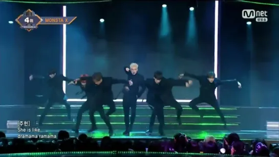 [VK][21.12.17] MONSTA X - 'DRAMARAMA' @ M!COUNTDOWN in GWANGJU