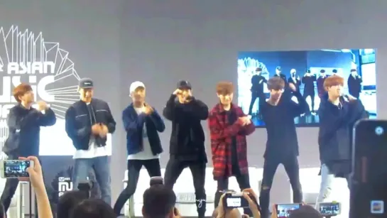 [VK] [30.11.2015] MONSTA X - TRESPASS (фанкам) @ MNET MEET AND GREET