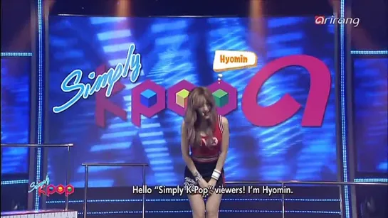 [PERF] 140725 Hyomin - Nice Body @ Simply K-pop