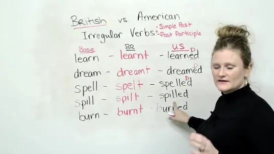 British & American English: Irregular Verbs