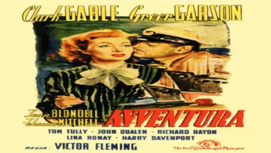 Clark Gable.- Aventura.- (1945).Español