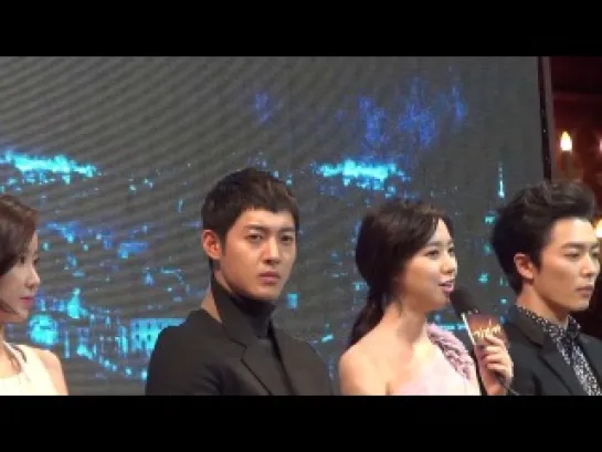 [FanCam] 20140109 Kim Hyun Joong  '감격시대' PressCon  진세연..