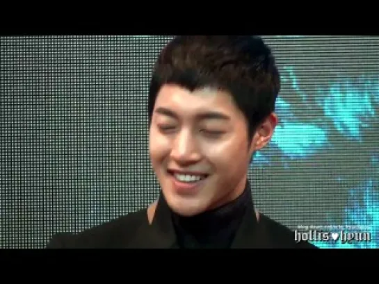 [FanCam] 20140109 Kim Hyun Joong - Interview @ Press Conference for Inspiring Generation