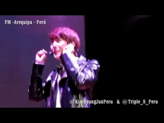 20140114 Kim Hyung Jun Fanmeeting in Peru - Gwiyomi