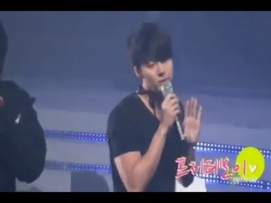 [Fancam 1] SS501 Hyung Jun Focus - Let Me Be The One  Rehearsal @ Music  Bank [10.06.04]