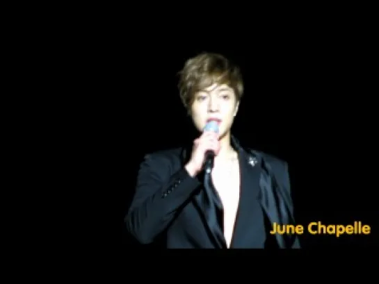 20120504 KIM HYUN JOONG Fanmeeting Tour 2012 in Singapore Greetings & Thank You