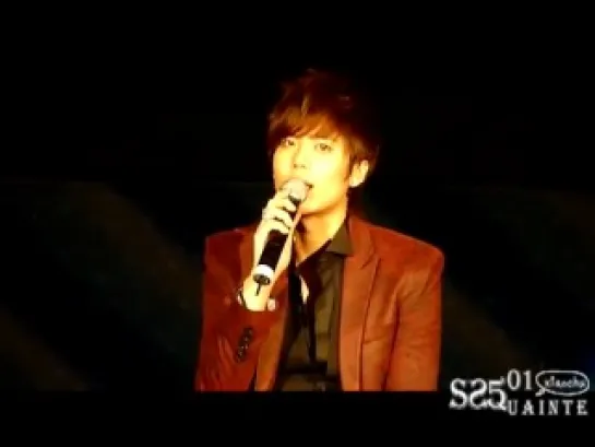 120214 Kim KyuJong - Reading Letter @ First Romantic Party in Taiwan