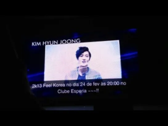 20130225 KIM HYUN JOONG - INTRO @ 2K13 FEEL KOREA IN BRAZIL