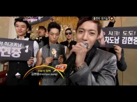 20110610 Kim Hyun Joong  - Back Stage @ Music Bank Comeback Stage