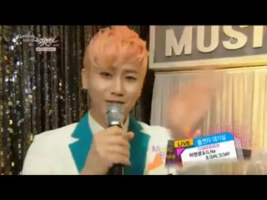 20130315 Backstage Heo YoungSaeng G.Na Girl's Day